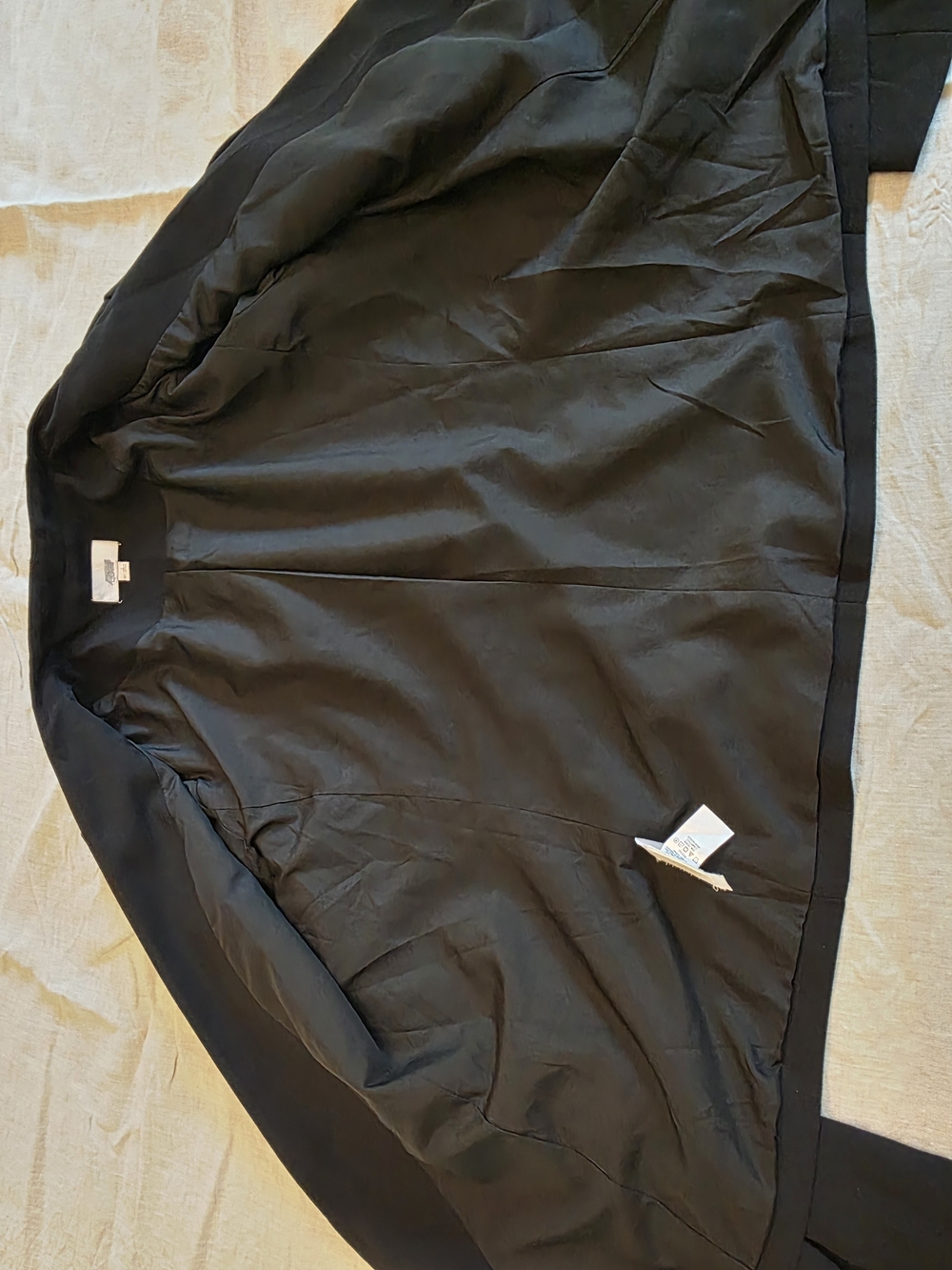 LOFT Black Open-Front Collarless Blazer - Picture 4 of 9